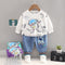 Spring and Autumn Boys Crewneck Long Sleeve Suit